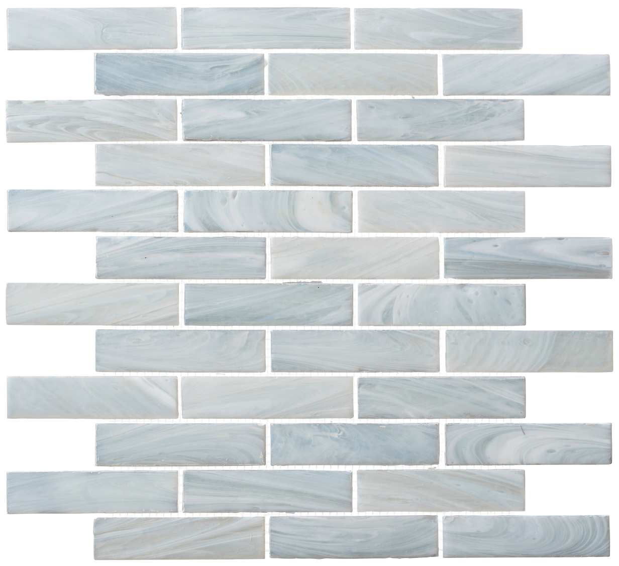 Dorian 1-in. x 4-in. Beveled Brick Joint Satin Glass Wall & Floor Mosaic Tile