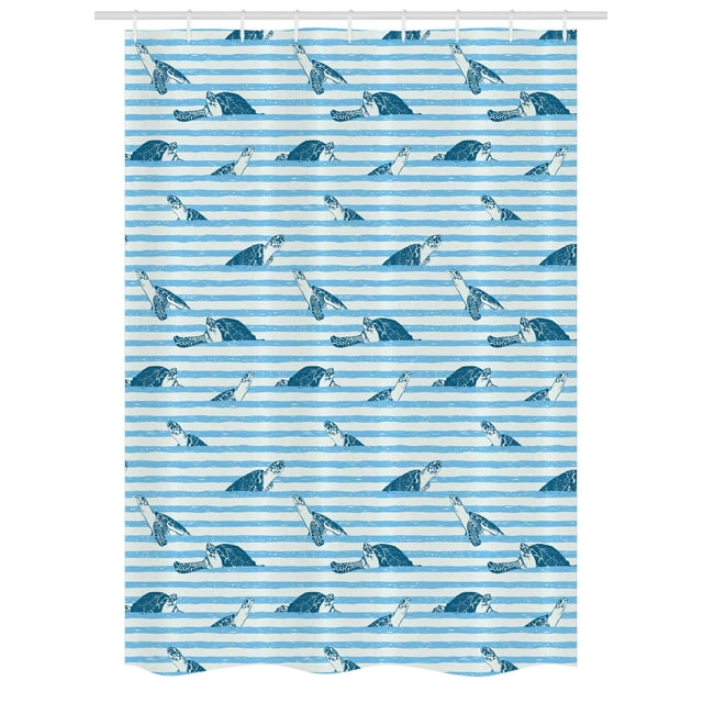 Ambesonne Striped Shower Curtain with Hooks Included
