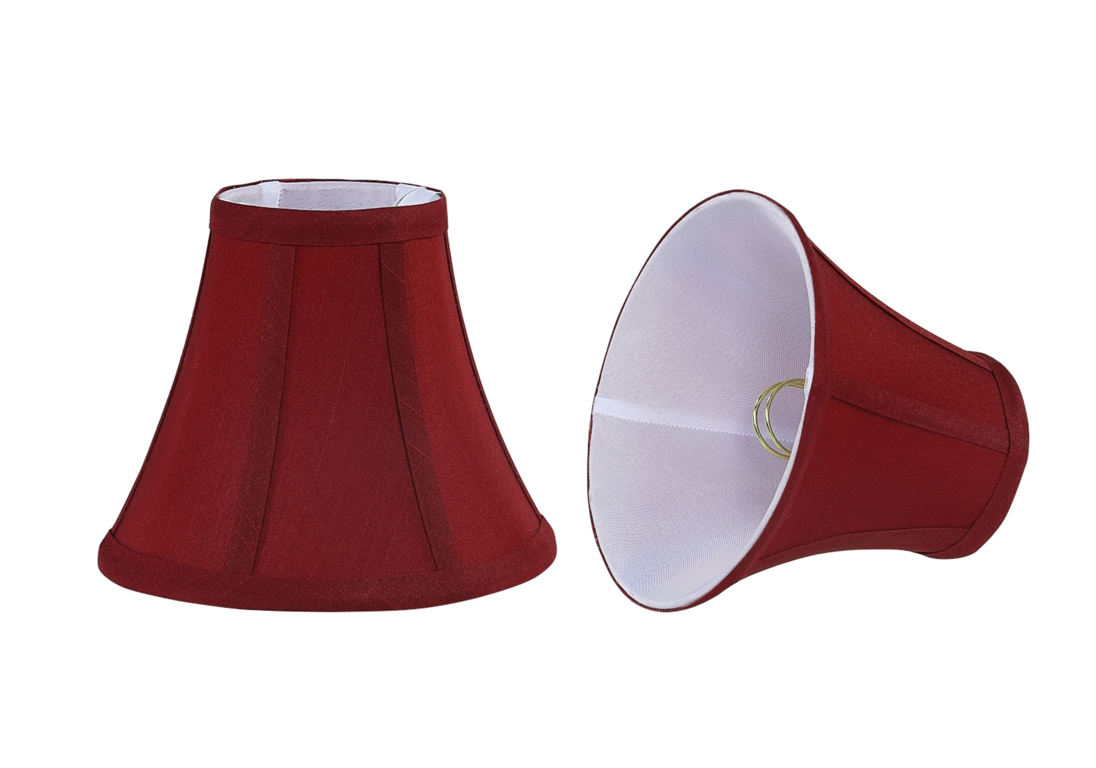 Aspen Creative Corporation 6'' Silk Bell Candelabra Shade (Set of 2)