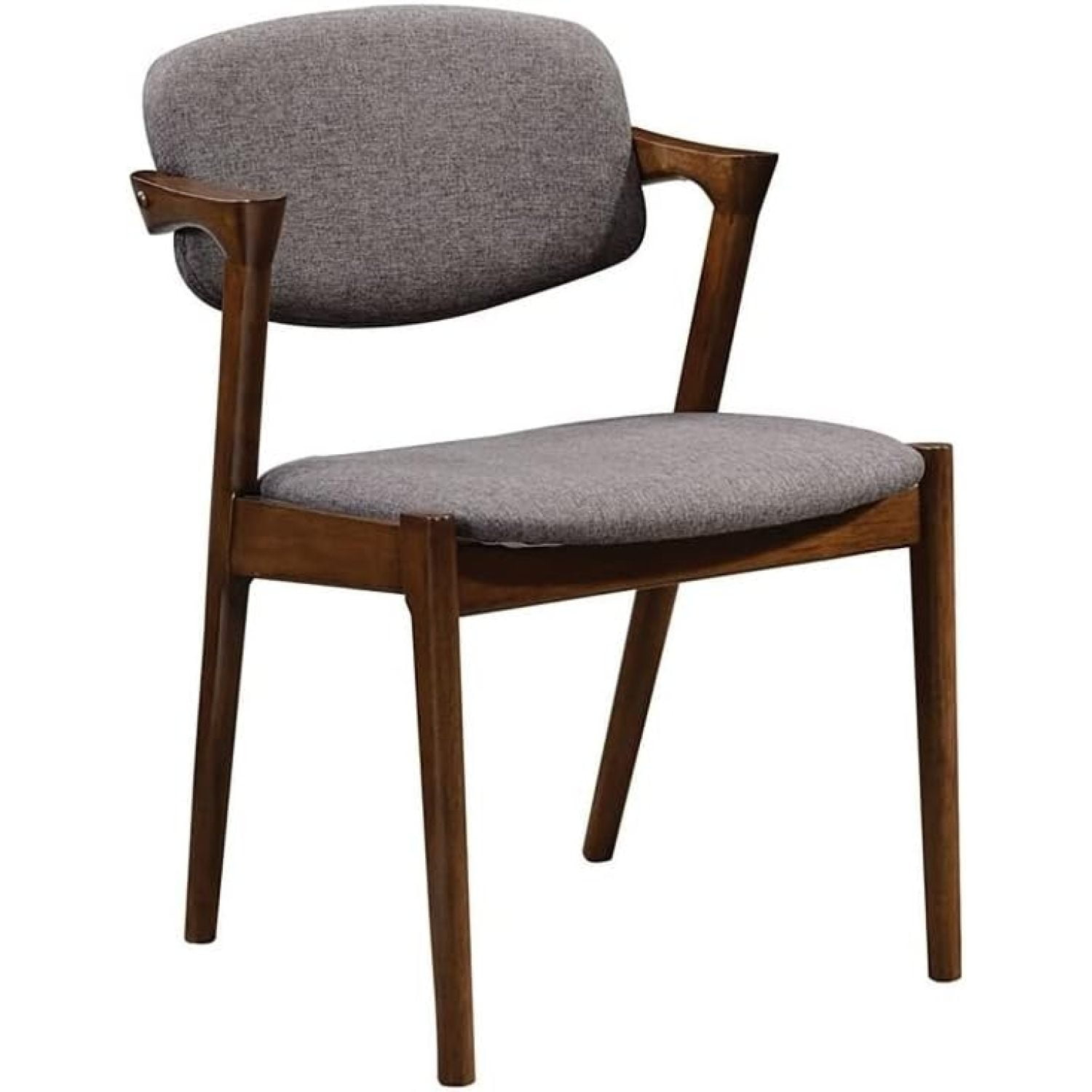 Saltoro Sherpi Wooden Modern Dining Side Chair, Gray, Set of 2