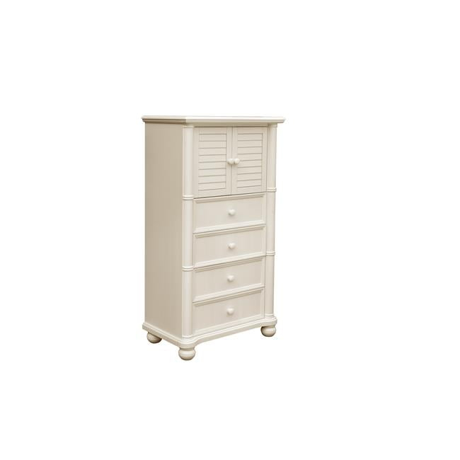 Sunset Trading Ice Cream At The Beach Wood Bedroom Chest in Antique White