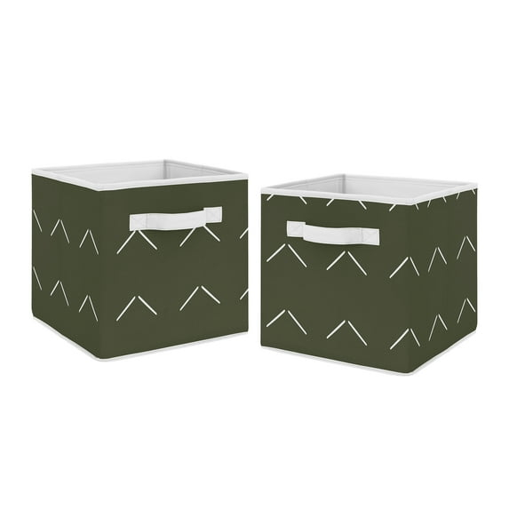 Woodland Boho Fabric Storage Bin Set