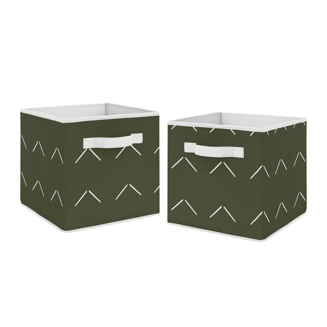 Woodland Boho Fabric Storage Bin Set