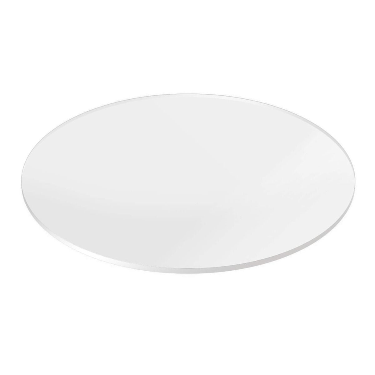 47" inch Diameter 1/4" Clear Plexiglass Sheet, Round Cake Disc, Lucite Circle Flat Edge Plexiglass Table Top by Fab Glass and Mirror