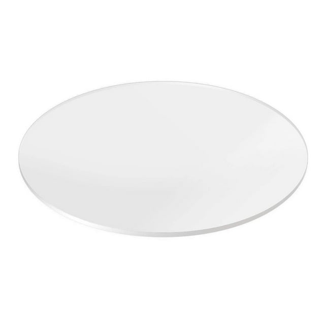 47" inch Diameter 1/4" Clear Plexiglass Sheet, Round Cake Disc, Lucite Circle Flat Edge Plexiglass Table Top by Fab Glass and Mirror
