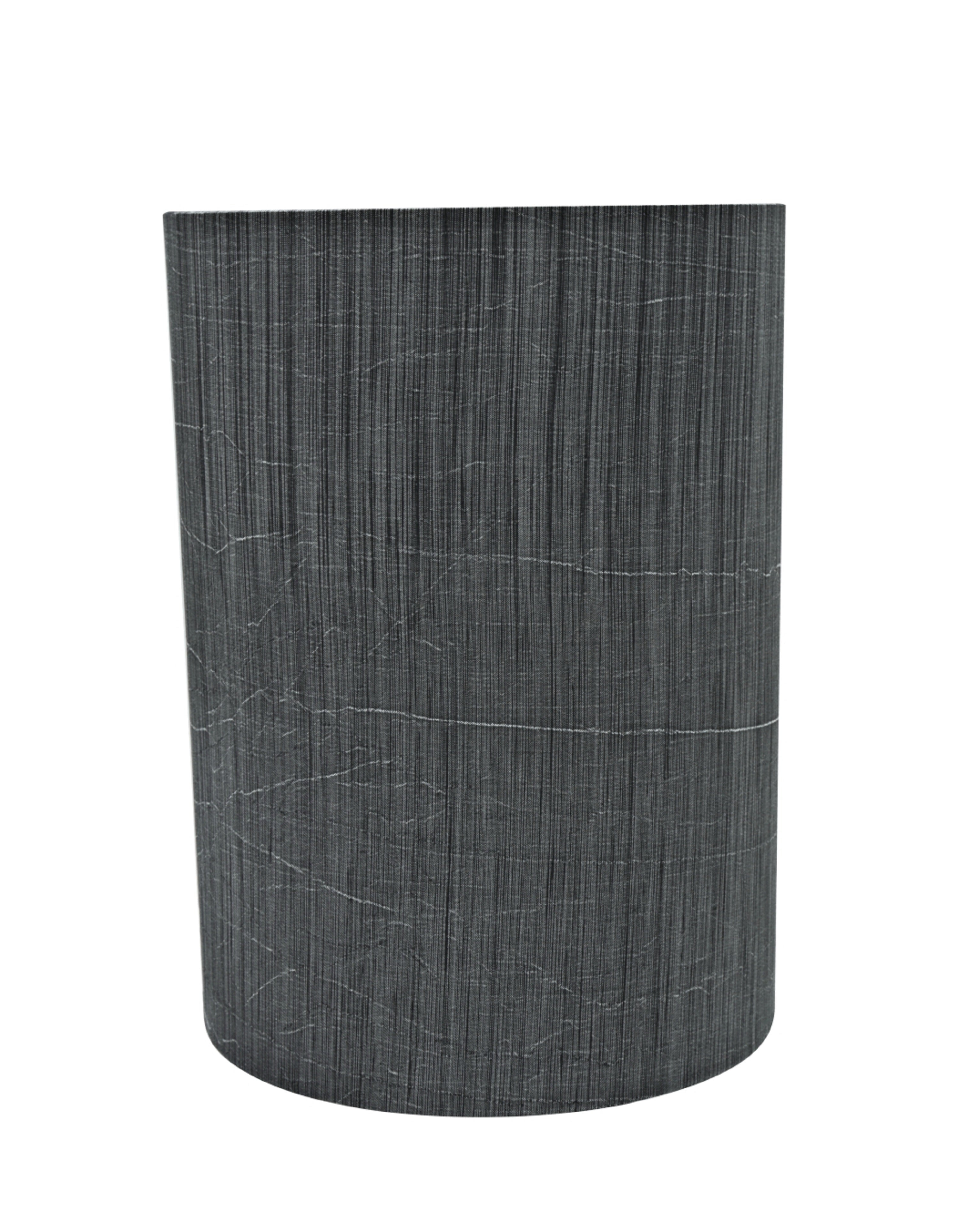 Aspen Creative 31259 Transitional Drum (Cylinder) Shaped Spider Construction Lamp Shade in Grey & Black, 8" wide (8" x 8" x 11")