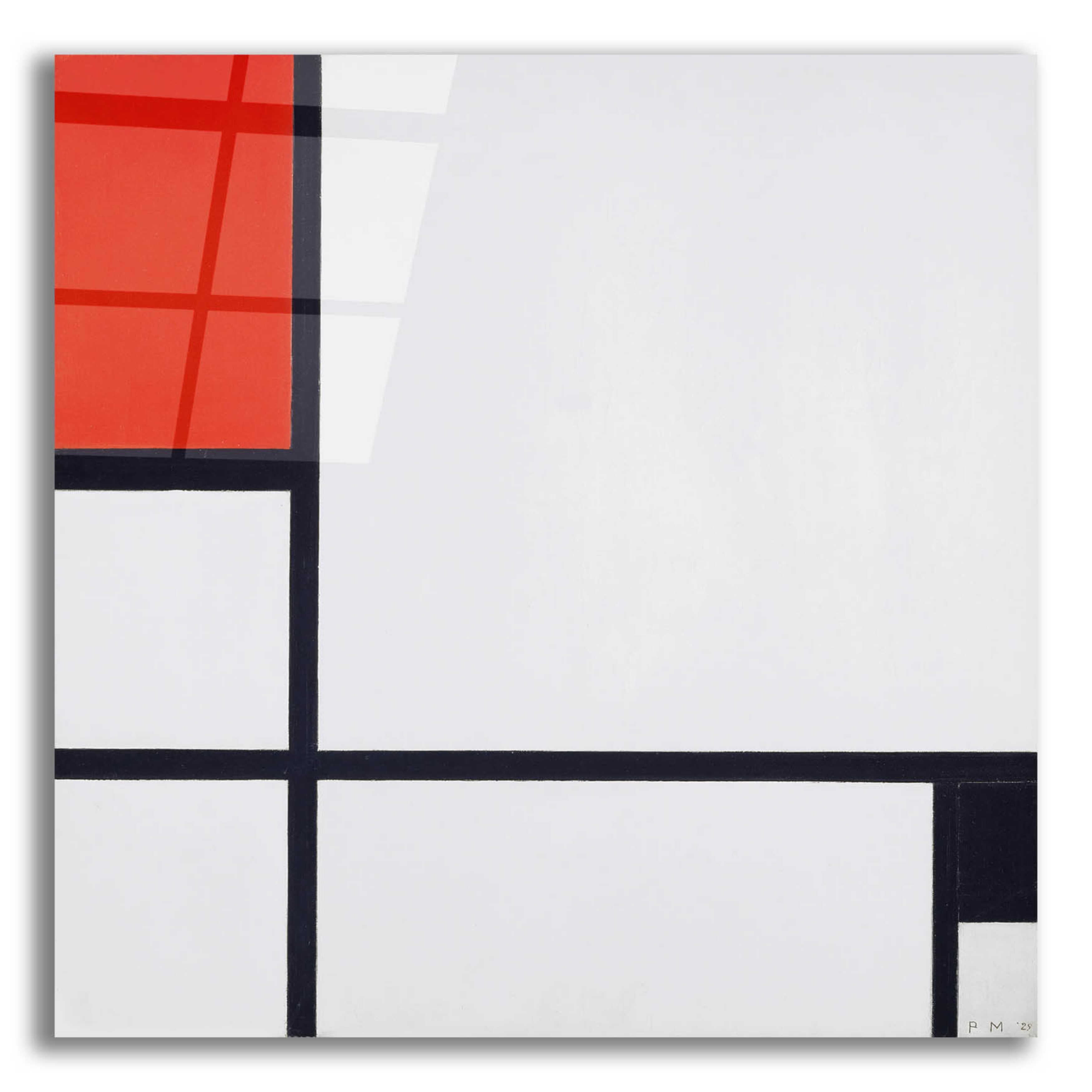 Estis " Composition No. I, With Red And Black, 1929 " by Piet Mondrian