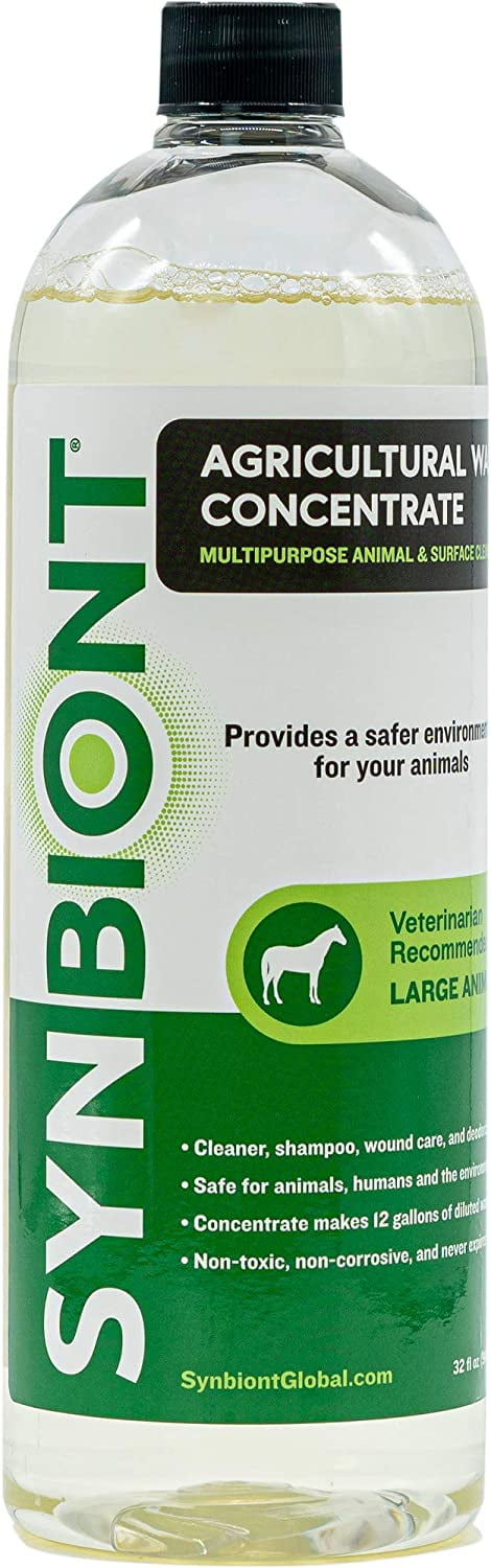 Synbiont Agricultural Wash 32 oz Concentrate Ag Wash - Horse Shampoo Pet Supplies Dog Shampoo Horse Tack Wash