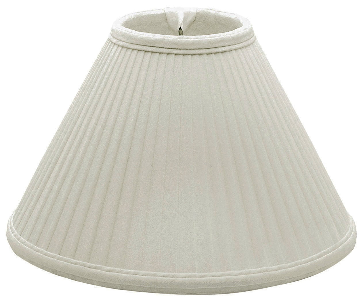 Royal Designs 18" Coolie Empire Side Pleat Lamp Shade White