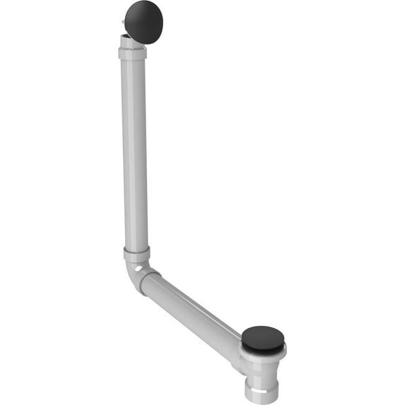 Leg Tub Drain 26" H with Overflow