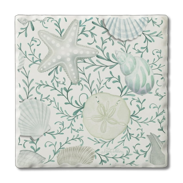 CounterArt Stoneware Square 1 Piece Coaster