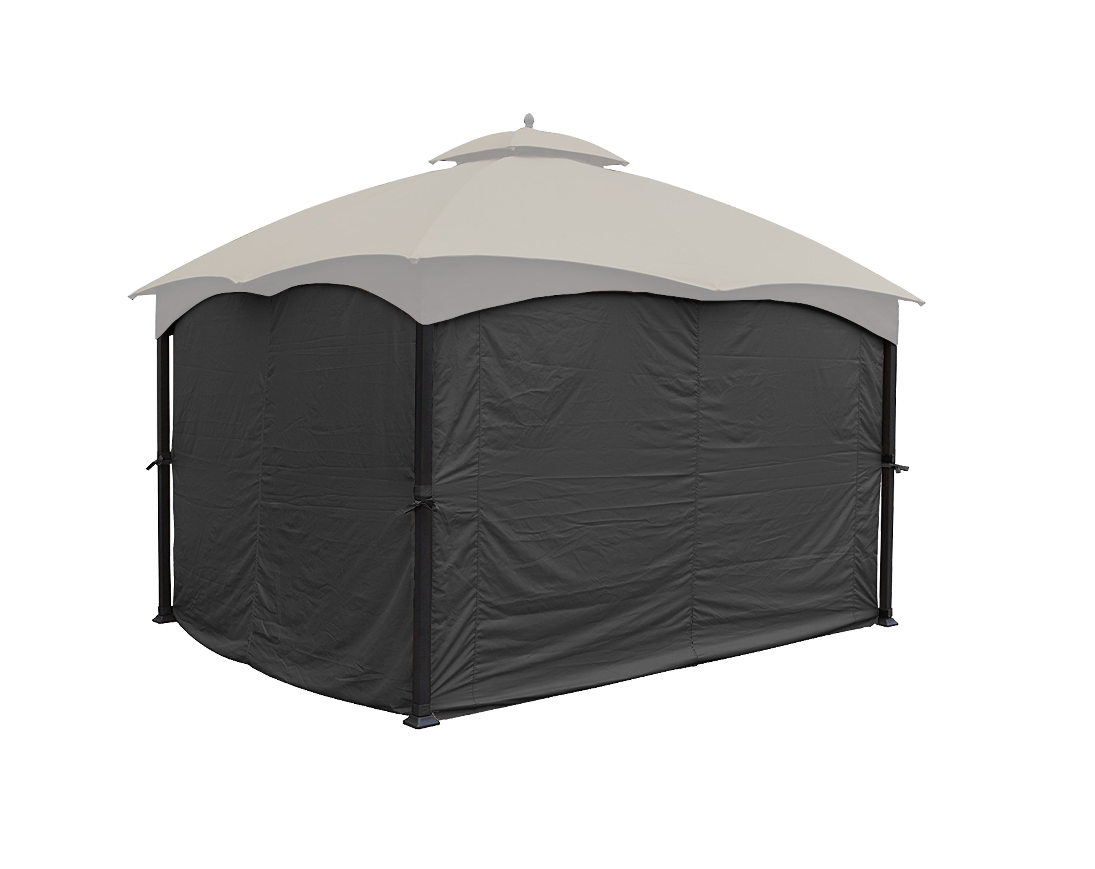 ​APEX GARDEN Privacy Curtain Set for 10' x 12' Gazebo