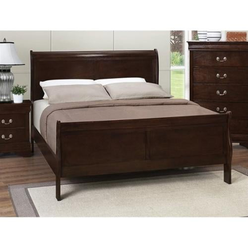 Coaster Louis Philippe King Sleigh Bed in Cappuccino