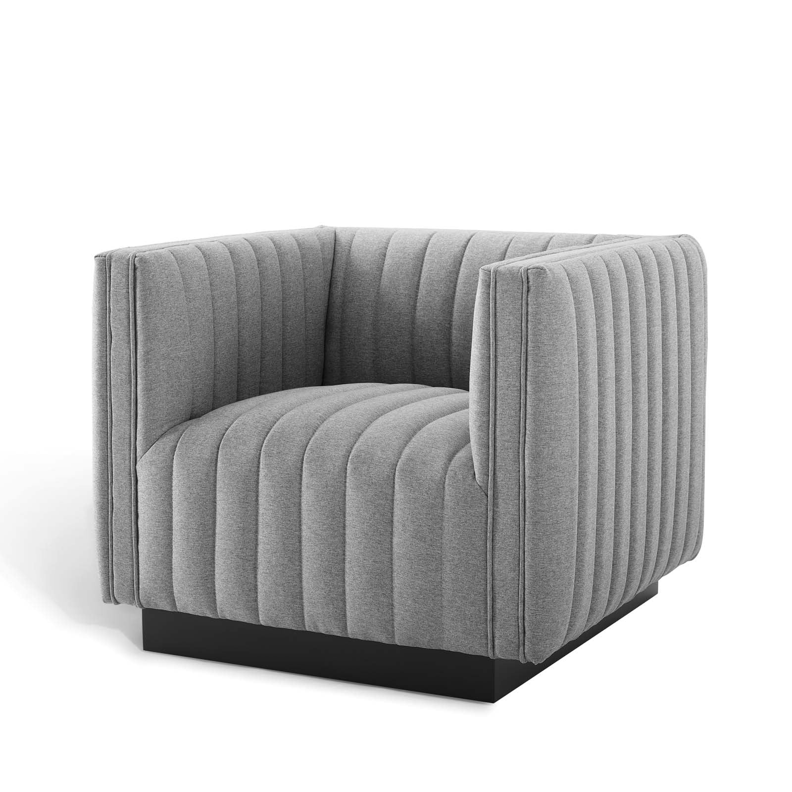 Modway Conjure Channel Tufted Performance Velvet Accent Armchair
