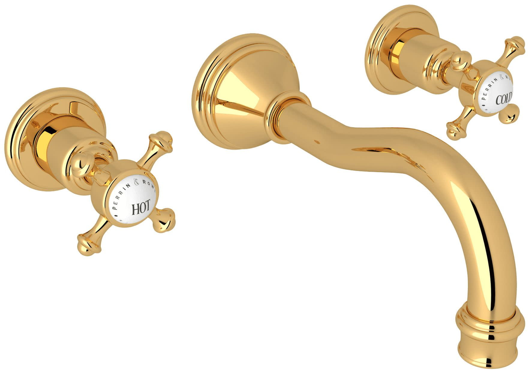 Georgian Era Wall Mount Lavatory Faucet Trim