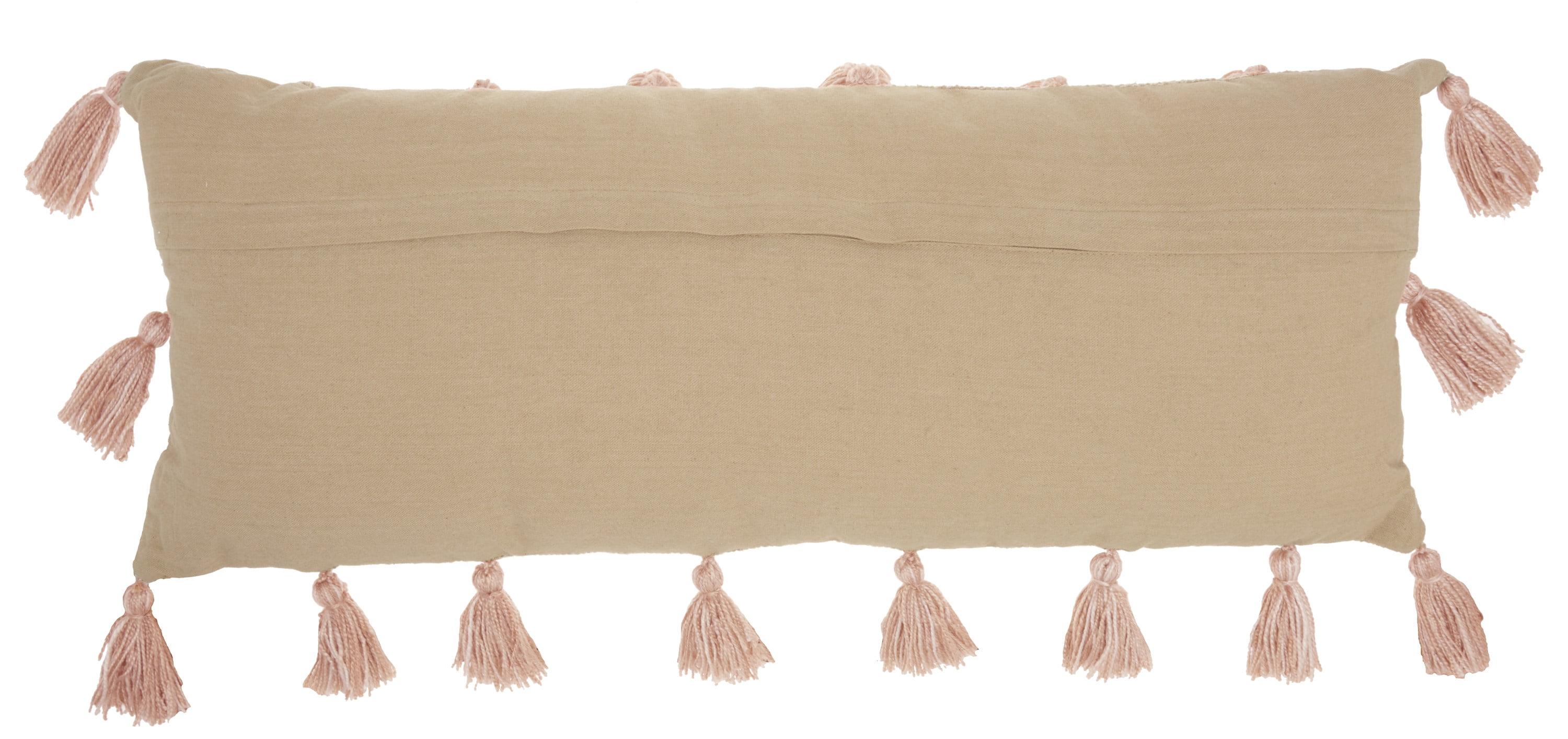 Mina Victory Lifestyles 13-in x 33-in Pink Rectangular Indoor Decorative Pillow