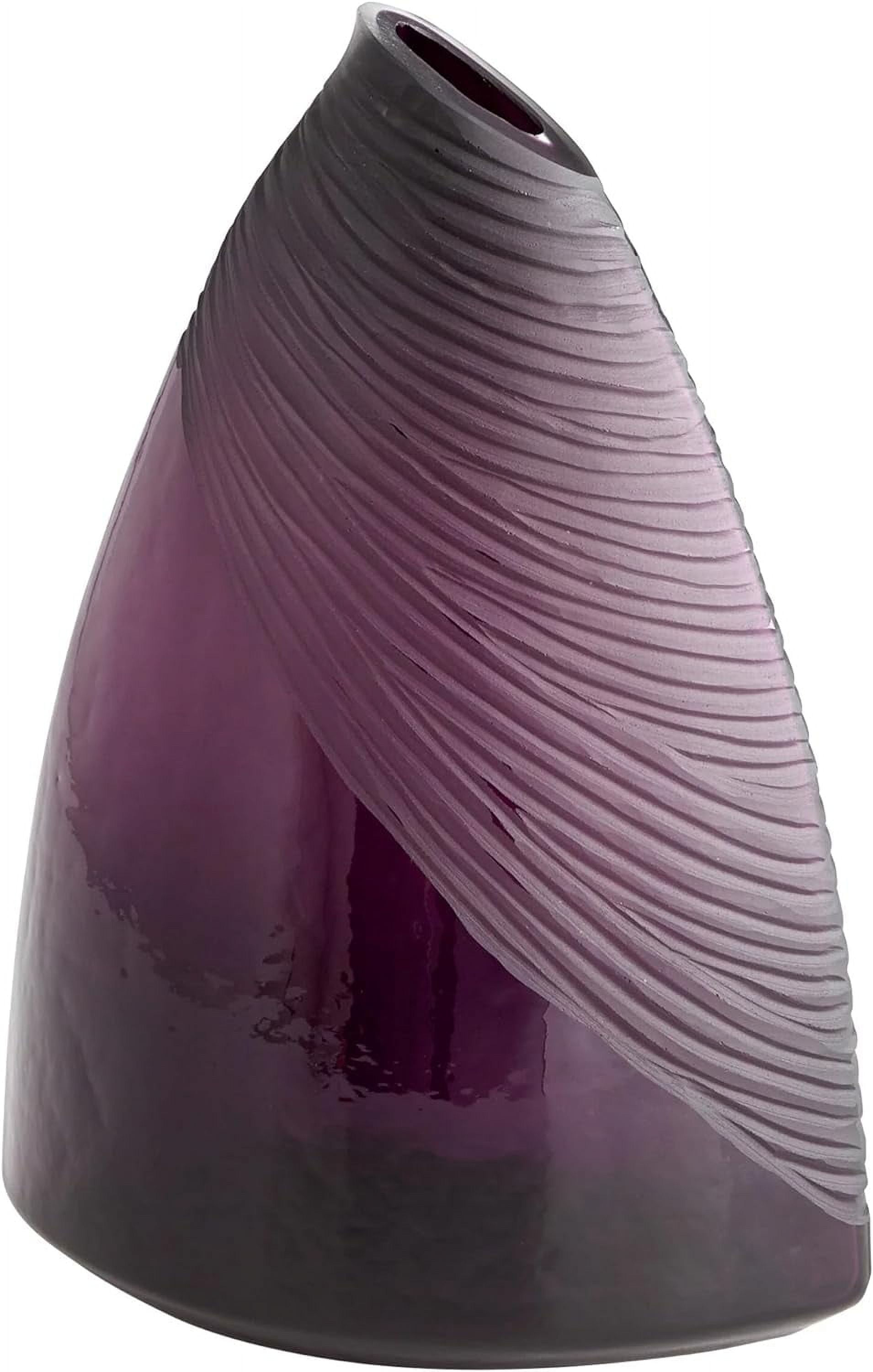 07337-Cyan lighting-Large Mount Amethyst Vase - 10.25 Inches Wide by 14.5 Inches High