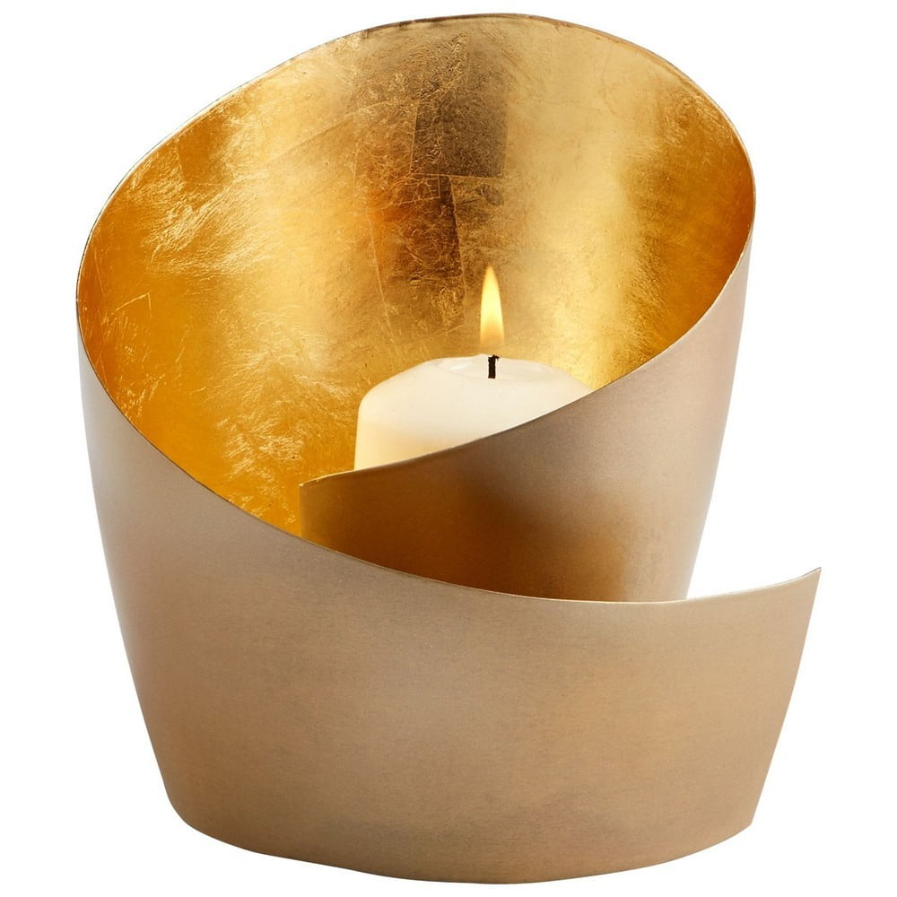 08118-Cyan lighting-Mars - Candleholder - 6.25 Inches Wide by 6.25 Inches High-Brass Finish