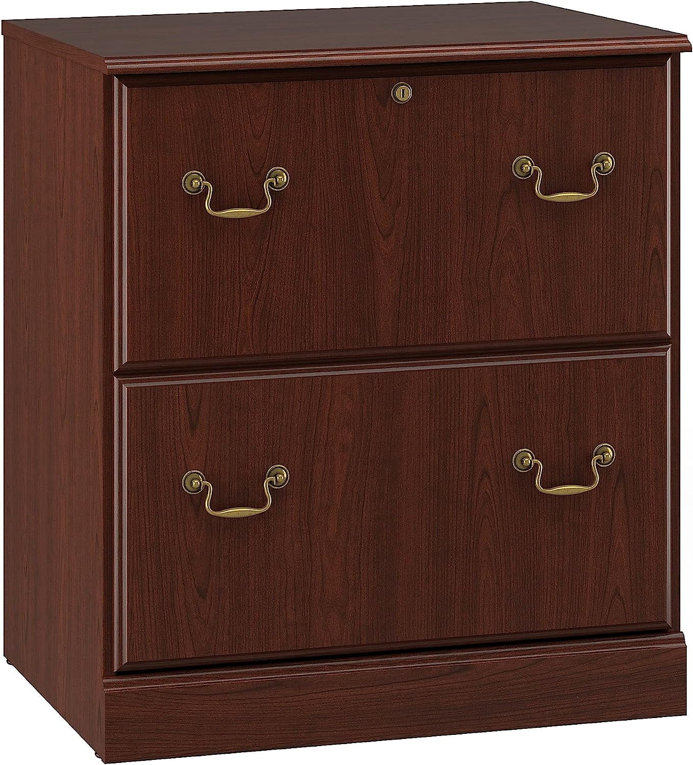 Bush Furniture Saratoga Lateral File Cabinet in Harvest Cherry
