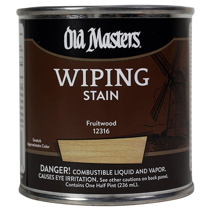 1/2 pt Old Masters 12316 Fruitwood Old Masters Oil-Based Wiping Stain