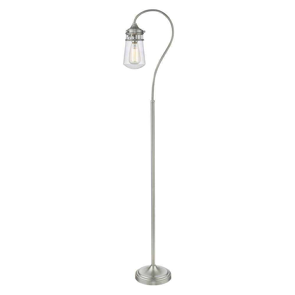 1 Light Floor Lamp In Billiard Style 8 Inches Wide By 58.25 Inches High-Brushed Nickel Finish Z-Lite Fl120-Bn
