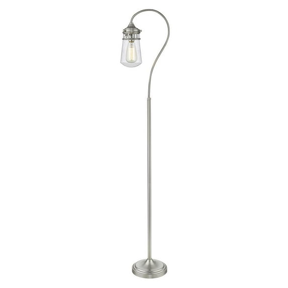 1 Light Floor Lamp In Billiard Style 8 Inches Wide By 58.25 Inches High-Brushed Nickel Finish Z-Lite Fl120-Bn