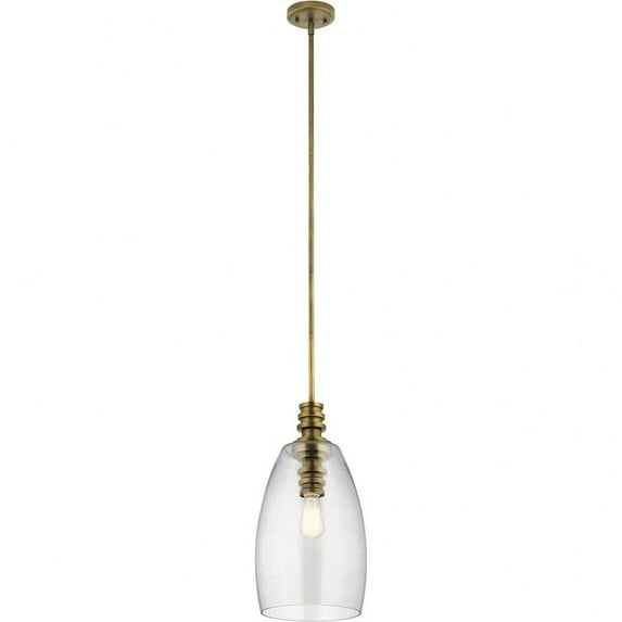 Kichler Lighting Lakum 1 - Light Pendant in  Natural Brass
