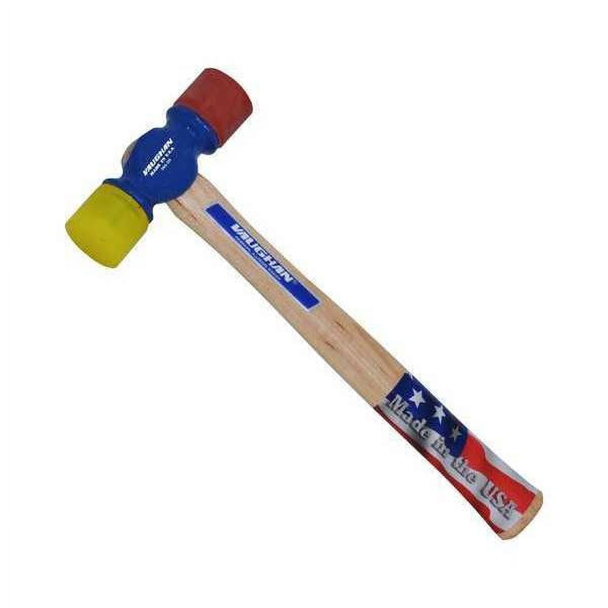 1 PK Vaughan 12 oz. Soft Face Hammer, 12 1/2 in L Steel W/ Vinyl Grip Handle