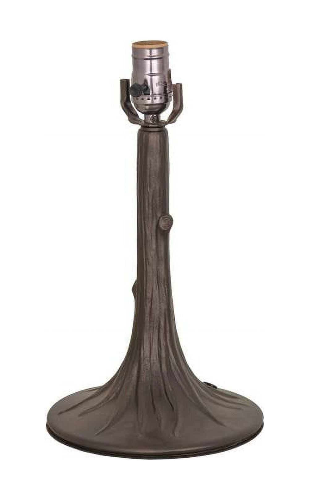 Meyda Tiffany 10566 1 Light Up Lighting Table Lamp Base - Grey