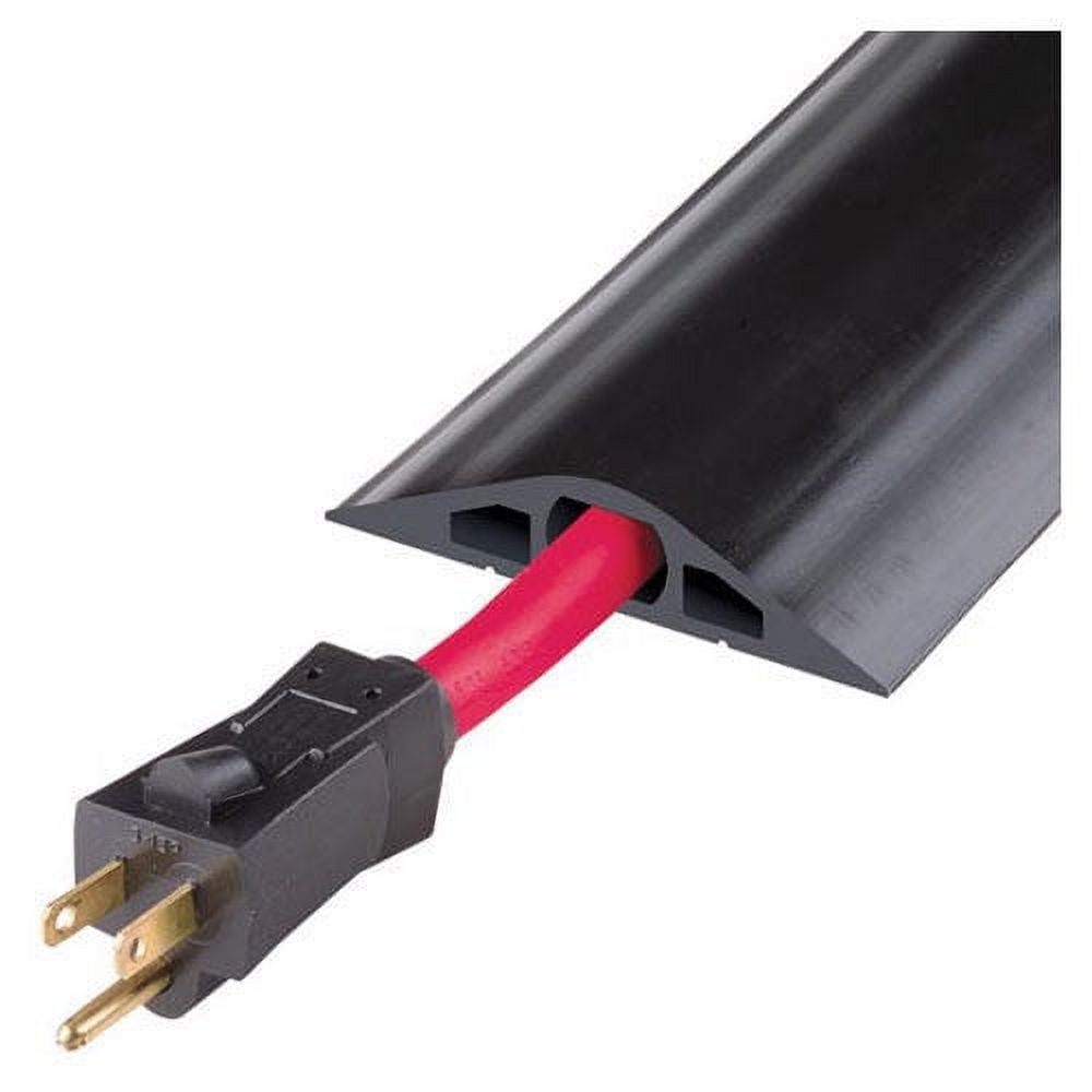 Checkers Cable Protector,3 Channels,Black,10 ft.L RFD3-10