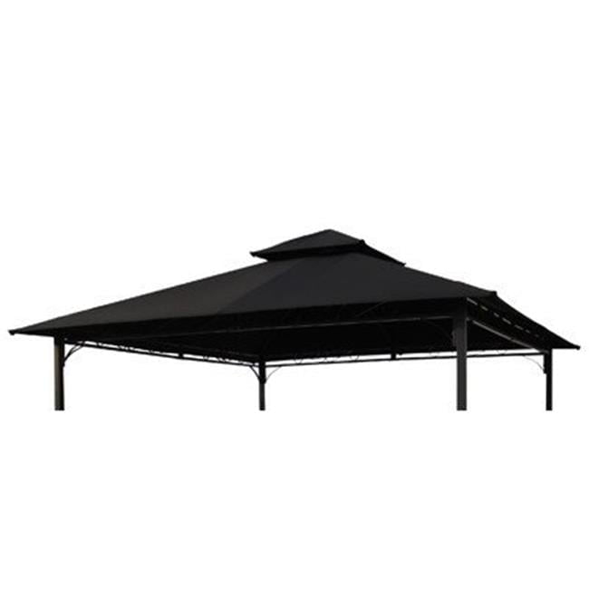 International Caravan St. Kitts Replacement Canopy for 10 ft. Canopy Gazebo-Color:Black