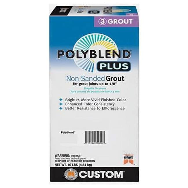 10 lbs Polyblend Plus Indoor & Outdoor Arctic Non-Sanded Grout, White