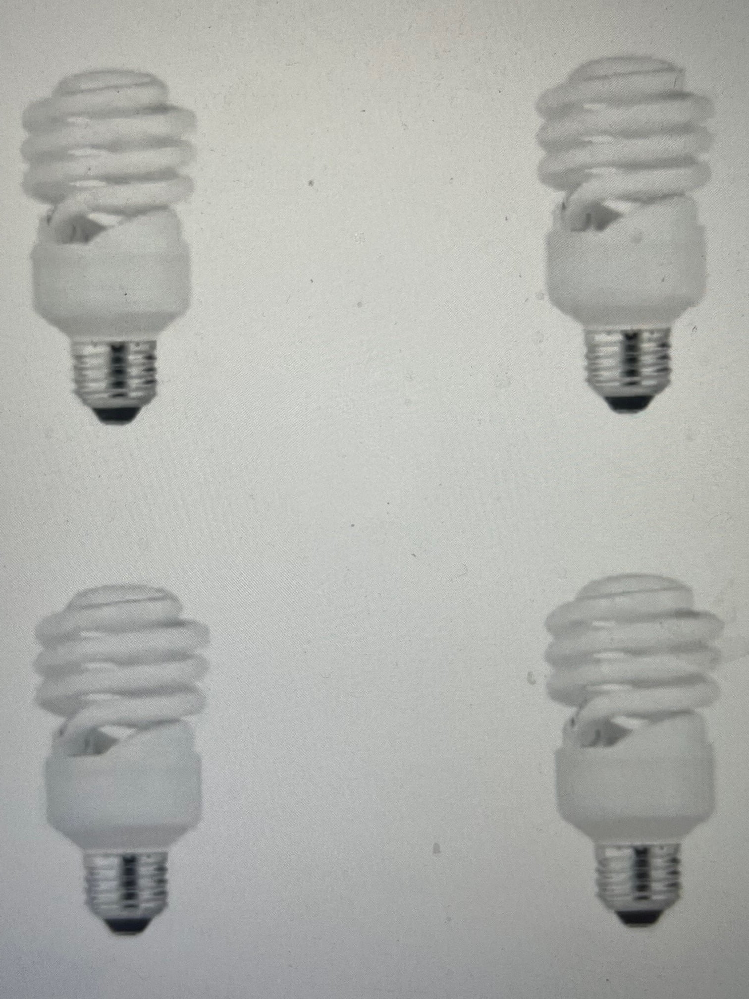 100-Watt Equivalent A21 Spiral Non-Dimmable E26 Base  EcoSmart Compact Fluorescent CFL Light Bulb, Daylight 5000K (4-Pack) ESL23T2/5K/4/ESM
