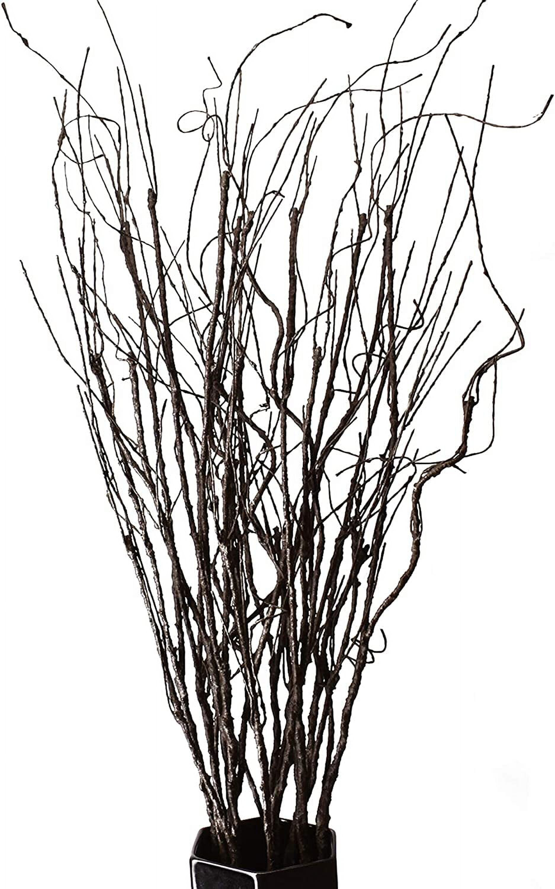 Kabuer Willow Branches, 30.7 inch Decorative Dried Artificial Twigs for Vases, Garden Decor, 10 Pcs