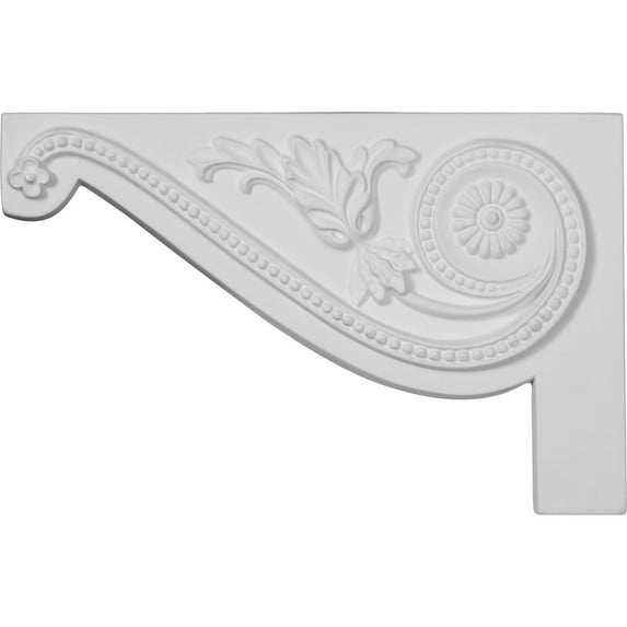 Ekena Millwork Large Pearl Stair Bracket, Left