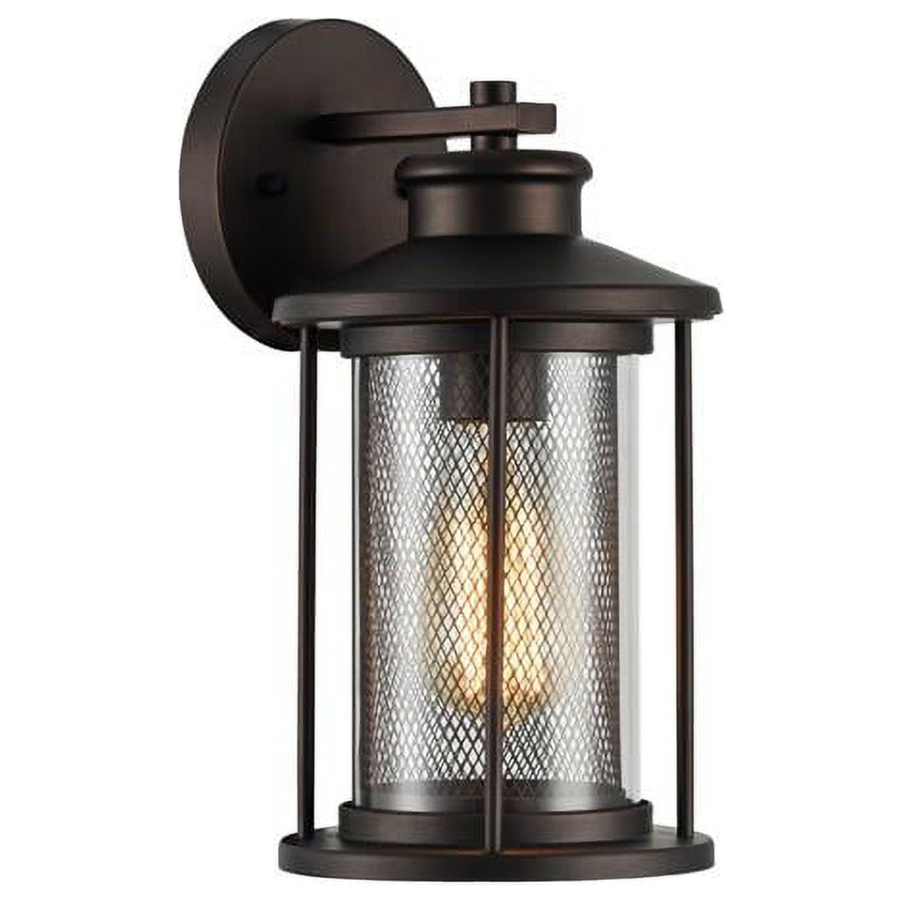 RADIANCE Goods Transitional 1 Light Rubbed Bronze Outdoor Wall Sconce 11" Tall