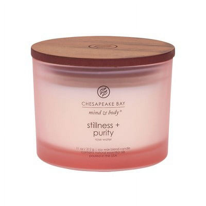 11oz Glass Jar 3-Wick Candle Stillness + Purity - Mind & Body by Chesapeake Bay Candle