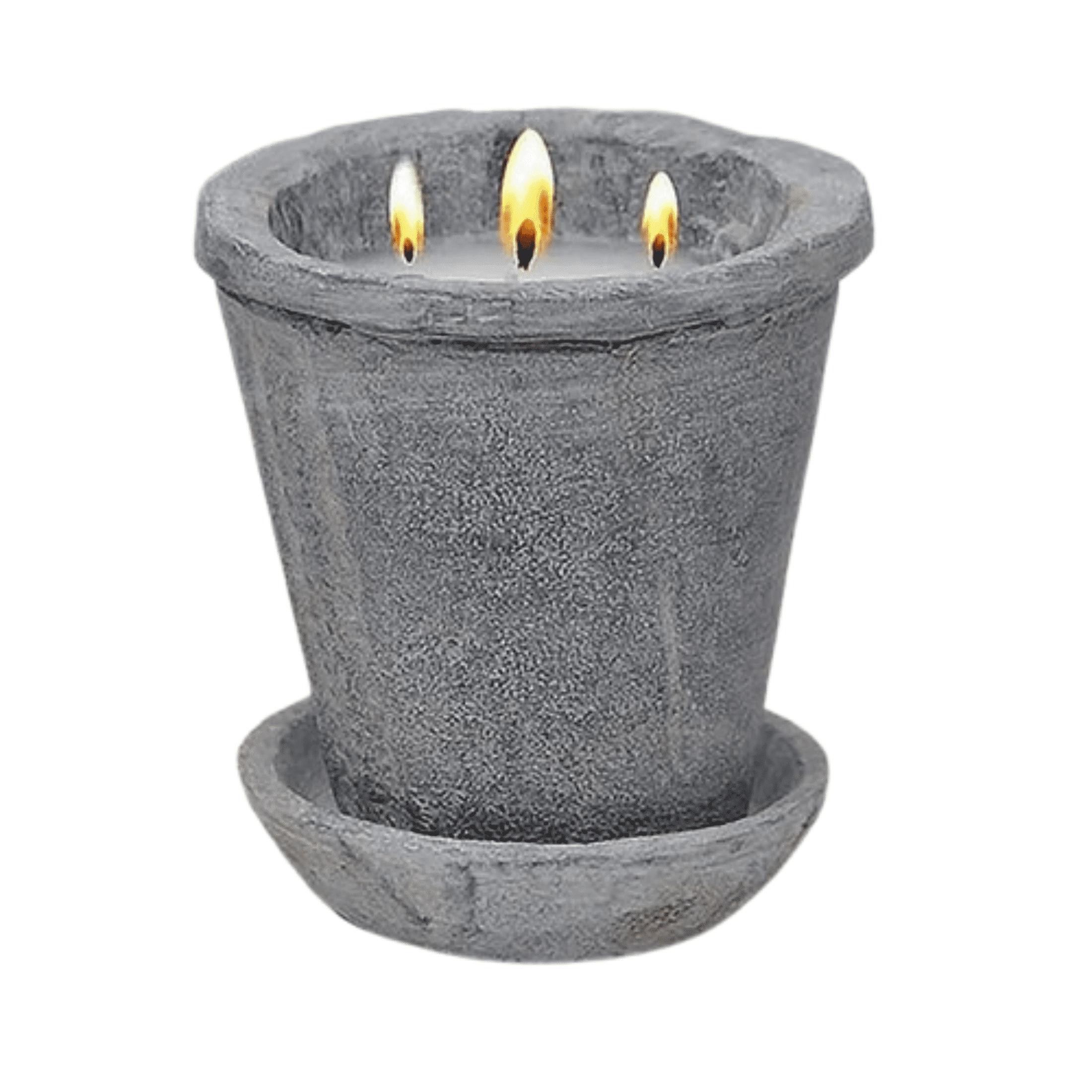 Aria Home 3-Wick Sage Candle in Cement Jar – Non-Toxic, Slow Burning, Modern Gift Idea, Gray