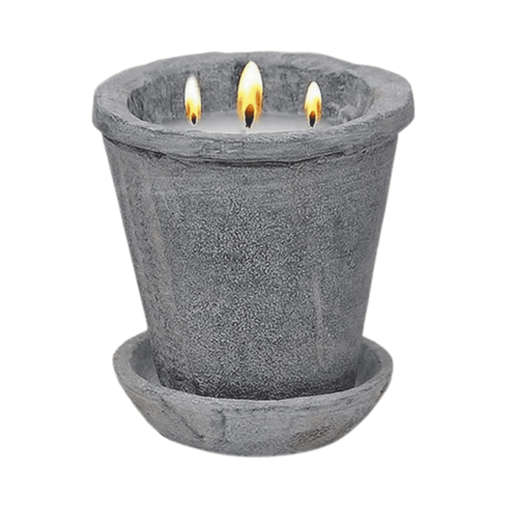 Aria Home 3-Wick Sage Candle in Cement Jar – Non-Toxic, Slow Burning, Modern Gift Idea, Gray