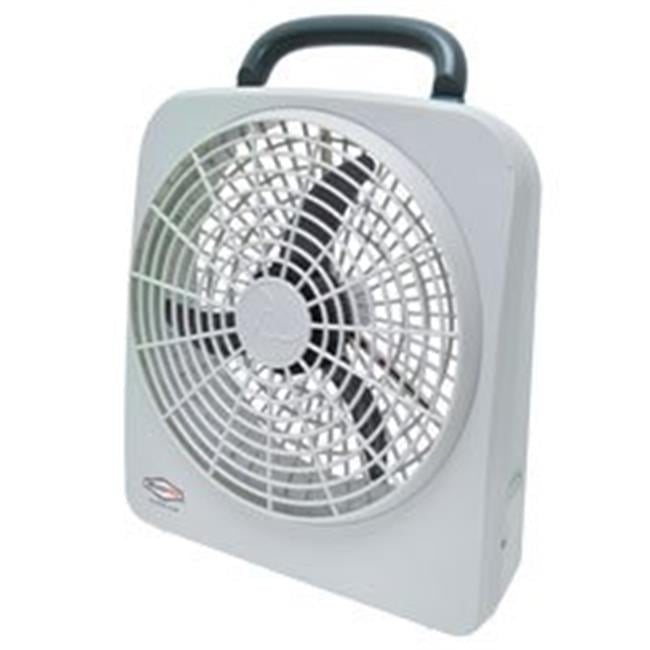 RoadPro Dual Power 12 Volt Plug In Car and RV 10 Inch 2 Speed Portable Fan