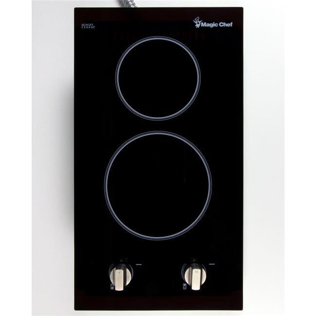 Magic Chef MCSCTE12BG2 12-in. 120V Built-in Electric Radiant 2-Burner Cooktop