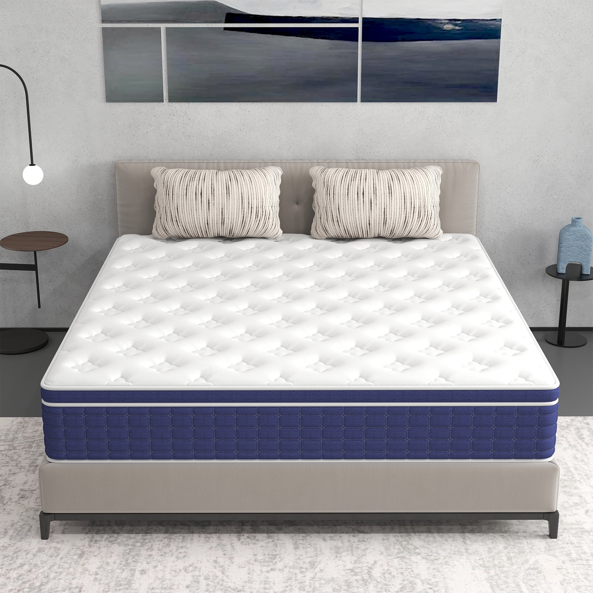 12 inch Queen Mattress,Hybrid Mattresses Medium Firm in a Box