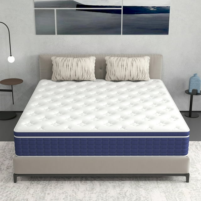 12 inch Queen Mattress,Hybrid Mattresses Medium Firm in a Box