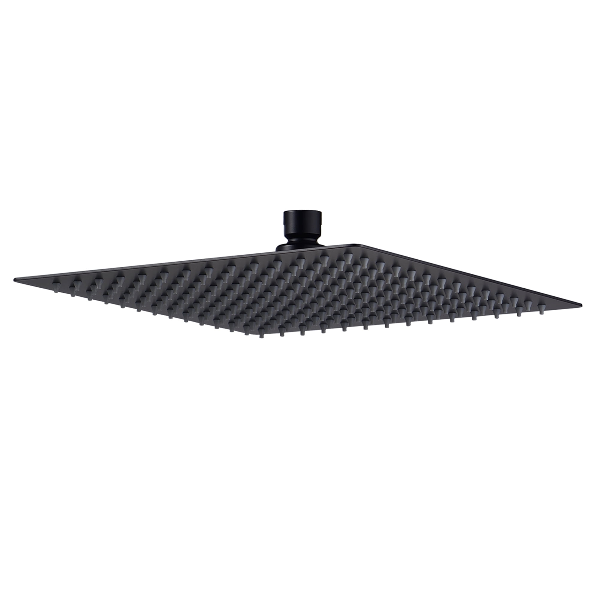 12 inch Square Stainless Steel Bathroom Top Spray Shower Head,Matte Black