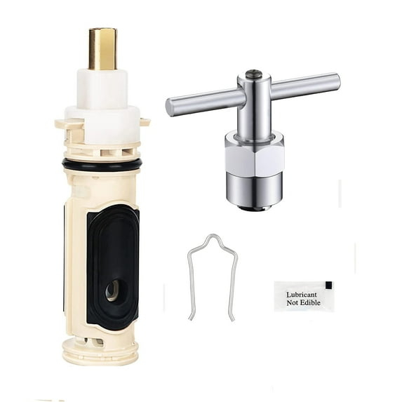 1222 Replacement Cartridge with Moen 104421 Cartridge Puller Removal Tool Retainer Clip Compatible with Moen One-Hanlde Posi Temp 1222B Shower Bathtub Faucet (1222 cartridge +104421 cartridge puller)