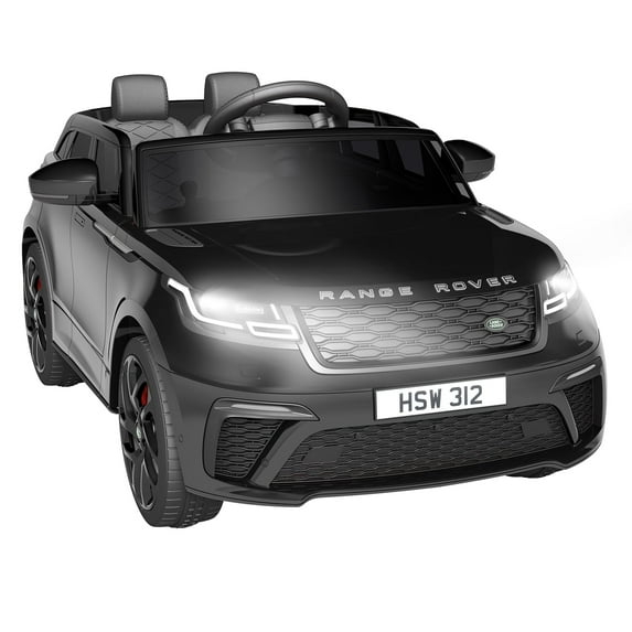 Jojoka Licensed Land Rover Kids Ride on Car, 12V Battery Powered Electric Toys for Kids with Parent Remote Control, Bluetooth, MP3, Forward & Backward, LED Light, for 3-8 Year Old Boy & Girls, Black