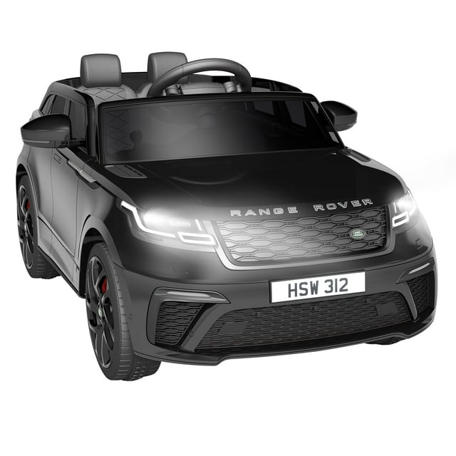 Jojoka Licensed Land Rover Kids Ride on Car, 12V Battery Powered Electric Toys for Kids with Parent Remote Control, Bluetooth, MP3, Forward & Backward, LED Light, for 3-8 Year Old Boy & Girls, Black