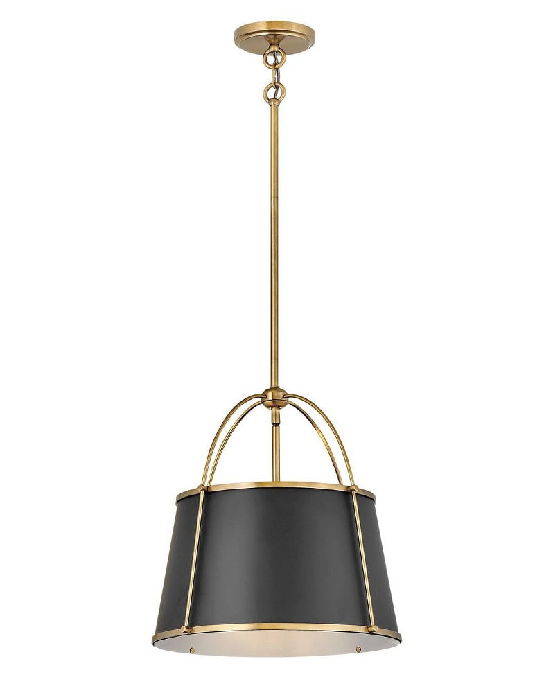 4894WS-Hinkley Lighting-Clarke - 12W 1 LED Large Pendant-16.25 Inches Tall and 16.25 Inches Wide-Warm Brass Finish