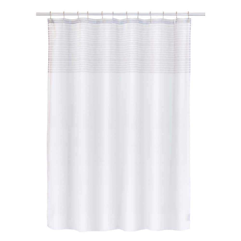 French Connection French Connection Striped 13 Piece Shower Curtain Set + Hooks