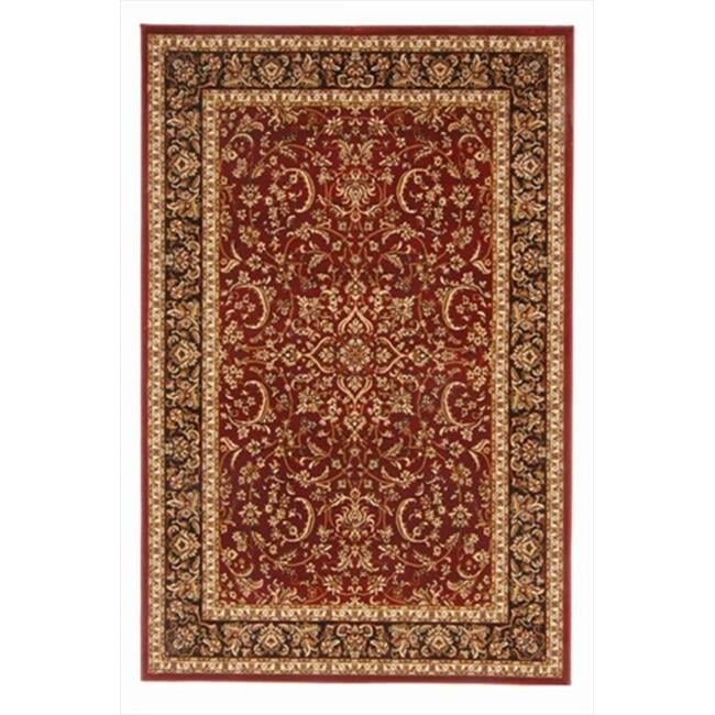 1318-1532-BURGUNDY Noble Rectangular Burgundy Traditional Italy Area Rug- 7 ft. 9 in. W x 11 ft. 6 in. H
